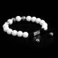Sterling Silver Lily Balls & White Shell - Tridacna Stones 10mm Basic Bracelet