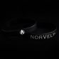 Silikonový náramek Norvely - Černý / Bílý