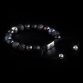 Silver Lily & CZ Diamonds / Mixed Stones – Kyanite & Garnet 10mm Basic Bracelet