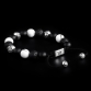 Sterling Silver Lily Balls – Onyx, Howlite & Lava Stone 10mm Basic Bracelet