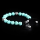 Sterling Silver Lily Balls & Bali Turquoise Stones 10mm Basic Bracelet